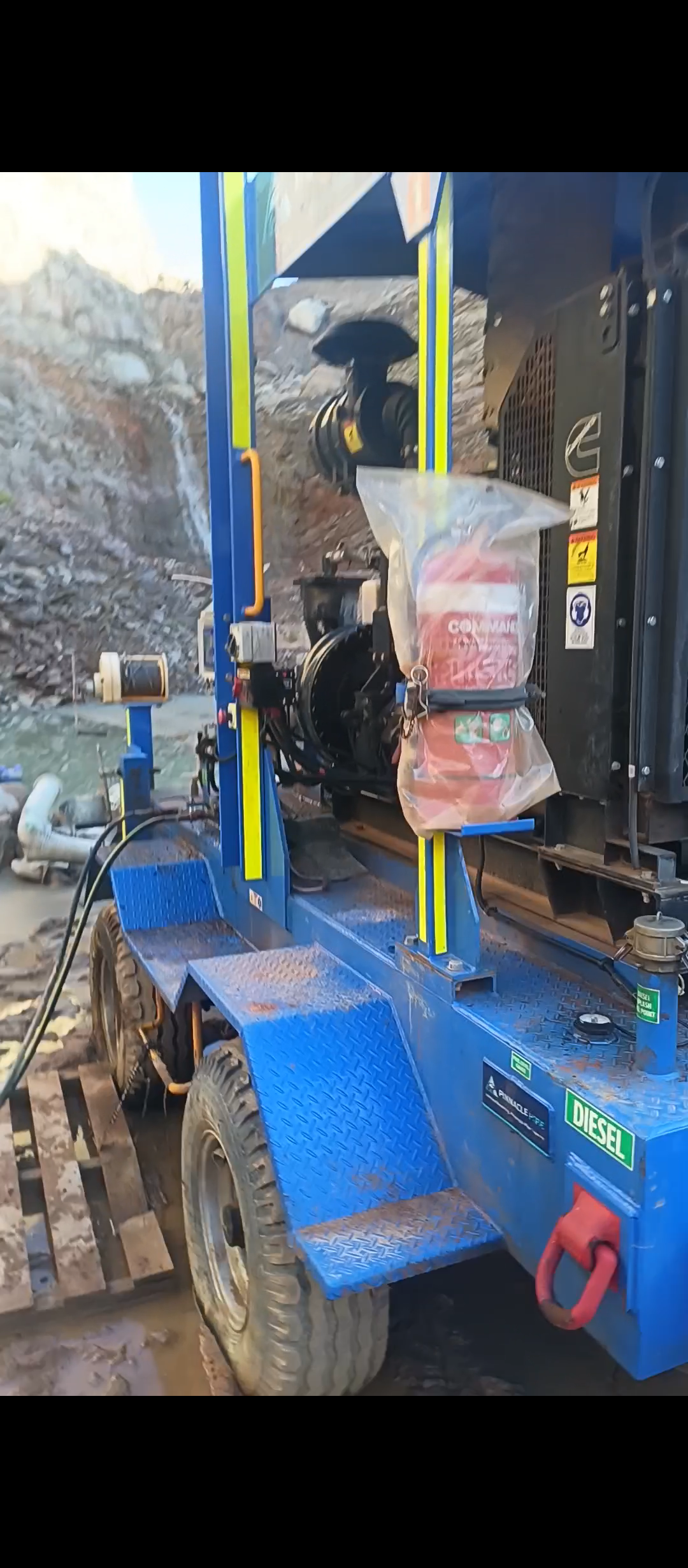 Dewatering equipment in the field